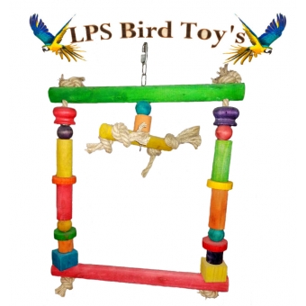 DOUBLE WOOD PERCHES TOY
